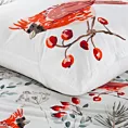 Pościel świąteczna 140x200 cm z mikrowłókna kolor biały, czerwony WILLOW Eurofirany