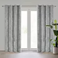 Zasłona szara z szenilowej tkaniny 140x250 cm przelotka - NILO Eurofirany