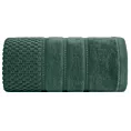 Ręcznik kąpielowy 70x140 cm bawełniany kolor zielony z ozdobną bordiurą w paseczki 500 g/m2 ADORE Eurofirany