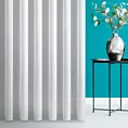 Firana szyta na flexach IGNACIA biała z półprzezroczystej tkaniny o lekkim połysku
