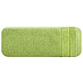 Ręcznik kąpielowy Damla z welwetową bordiurą oliwkowy 50x90 cm Eurofirany