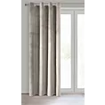 Zasłona beżowa z gładkiego welwetu 140x250 cm przelotka PIERRE Eurofirany