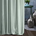 Zasłona szyta na przelotkach AMAYA miętowa z jednokolorowej gładkiej tkaniny