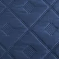 Narzuta granatowa 220x240 cm z geometrycznym wzorem wykonana techniką hot press ALARA 6 DESIGN 91 Eurofirany