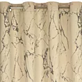 Zasłona kremowo, grafitowa z marmurkowym wzorem, welwetowa 140x250 cm przelotka WERA Eurofirany