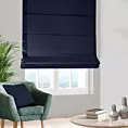 Roleta rzymska DORA - HIT granatowa z miękkiej tkaniny o welurowej strukturze