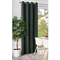 Zasłona ciemnozielona z tkaniny welurowej 420x260 cm przelotka - Dora Eurofirany