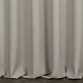 Zasłona szyta na taśmie fala szarobeżowa z gładkiej, przyjemnej w dotyku tkaniny z efektem melanżu