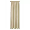 Zasłona beżowa z matowej gładkiej tkaniny 140x270 cm taśma RITA Eurofirany