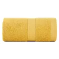 Ręcznik kąpielowy 70x140 cm bawełniany kolor musztardowy z bordiurą w paseczki 500 g/m2 BARI Eurofirany