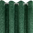 Zasłona zielona wytłaczana z tkaniny welwetowej 140x250 cm przelotka ELIEN Design 91 Eurofirany