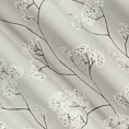 Tkanina zasłonowa o zamszowym chwycie z nadrukiem kwitnących gałązek Eurofirany