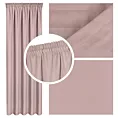 Zasłona różowa z tkaniny welurowej 420x260 cm tunel Dora Eurofirany