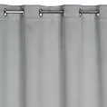 Zasłona srebrna  zaciemniająca o strukturalnym wzorze  135x250 cm przelotka CARLO Eurofirany