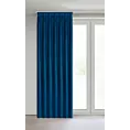 Zasłona granatowa z welwetowej tkaniny 80x270 cm system flex - MELANIE Eurofirany