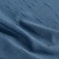 Poszewka szyta granatowa z miękkiej, matowej tkaniny w stylu eko o naturalnym splocie