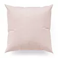Poszewka szyta ENYA jasnoróżowa z miękkiej półmatowej tkaniny welwetowej
