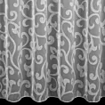 Tkanina firanowa lekka organdyna, z ornamentowym wzorem na całej powierzchni, Eurofirany