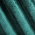 Zasłona ciemnoturkusowa z miękkiego welwetu 140x250 cm przelotka SUZANA Eurofirany