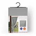 Zasłona srebrna z wodoodpornej tkaniny idealna do ogrodu i na taras 155x200 cm tunel GARDEN Eurofirany