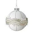 Klasyczna szklana bombka ręcznie zdobiona perełkami Eurofirany