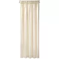 Zasłona kremowa z gładkiego welwetu 140x270 taśma SIBEL Pierre Cardin Eurofirany