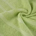 Ręcznik kąpielowy 100x150 cm bawełniany kolor jasnozielony z ozdobną bordiurą 500 g/m2 MILO Eurofirany