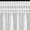 Firana biała o strukturze drobnego deszczyku wzór poziomy 140x250 cm taśma REBECCA Eurofirany