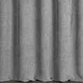 Zasłona szyta na taśmie fala stalowa z miękkiej matowej tkaniny szenilowej o naturalnym splocie
