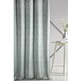 Zasłona szyta na taśmie 5 cm DORIANA srebrna z tkaniny o dwukolorowym nieregularnym wzorze