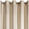 Zasłona beżowa z ekskluzywnego matowego welwetu 140x250 cm przelotka RIA Diva Line Eurofirany