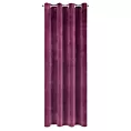Zasłona ciemnofioletowa z ekskluzywnego matowego welwetu 140x250 cm przelotka RIA Diva Line Eurofirany