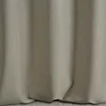 Zasłona szyta na przelotkach STYLE szara o naturalnym charakterze, z widocznym, ozdobnym splotem
