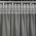 Zasłona stalowa z welwetu zdobiona falbanami 140x270 taśma CHARLOTTE 1 Eurofirany