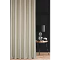 Zasłona szyta na flexach kremowa z miękkiej tkaniny o naturalnym splocie w stylu ekologicznym