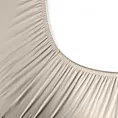 Prześcieradło jersey z gumką 240x220 cm z bawełny kolor beżowy 190 g/m2 Eurofirany Premium