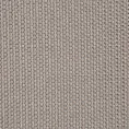Roleta rzymska szara z tkaniny z dodatkiem połyskującej nici, z widocznym ozdobnym splotem