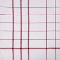 Ściereczka kuchenna 50x70 cm bawełniana kolor biały ,czerwony zdobiona kratką 200 g/m2 CHECK Eurofirany