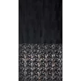 Zasłona czarno, szampańska z nadrukiem metalicznym z welwetu 140x270 cm taśma MARIELA Eurofirany