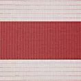 Roleta Mini Dzień - Noc czerwona z tkaniny roletowej w gładkie pasy