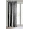 Zasłona stalowa z matowego welwetu 140x270 cm taśma MELANIE Eurofirany