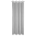 Firana srebrna z tkaniny w prążki przeplatane błyszczącą nicią 140x250 cm przelotka NOELIA Eurofirany