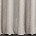 Zasłona szyta na taśmie fala srebrna z tkaniny o szenilowej strukturze