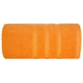 Ręcznik kąpielowy 100x150 cm bawełniany kolor pomarańczowy z ozdobną bordiurą 500 g/m2 MILO Eurofirany