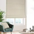 Roleta rzymska jasnobeżowa z miękkiej tkaniny welwetowej