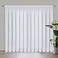 Firana biała z lekkiej tkaniny szyfonowej z delikatnym połyskiem 350x270 cm taśma ARLETA Eurofirany