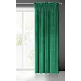 Zasłona zielona z połyskiem, welwetowa 140x300 cm na taśma SAMANTA Eurofirany
