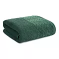 Ręcznik do rąk 30x50 cm bawełniany kolor zielony o ryżowej strukturze z welwetową bordiurą 500 g/m2 LOREN Eurofirany