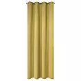 Zasłona musztardowa zaciemniająca z efektem melanżu 140x250 cm przelotka ROSSIE Eurofirany