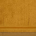 Ręcznik kąpielowy 100X150 cm bawełniany kolor ciemnożółty  z bordiurą w paski 500 g/m2ABBIE Eurofirany